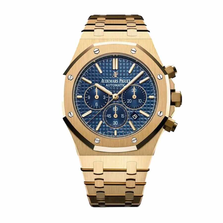 audemars-piguet-gold-royal-oak-blue-replica-2-1 Audemars Piguet Royal Oak 26320BA.OO.1220BA.02 Premium Replica 1:1 - Image 1