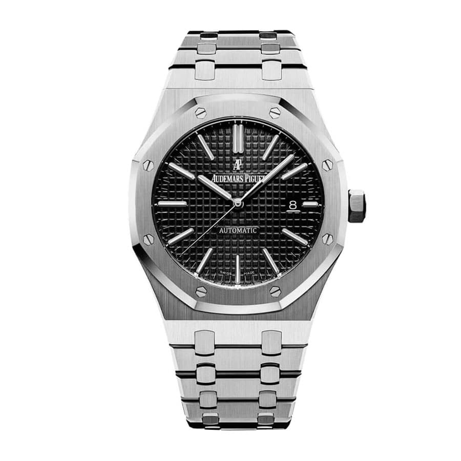 audemars-piguet-jumbo-dial-black-replica Audemars Piguet Royal Oak 15400ST.OO.1220ST.01 Master Clone Quality - Image 1