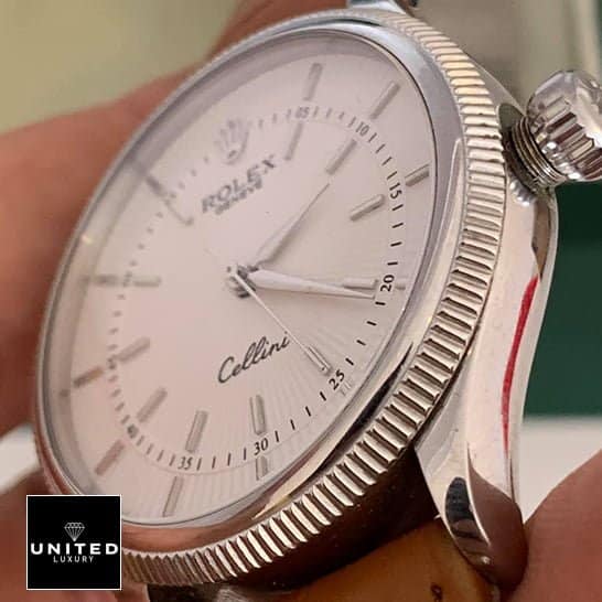 Rolex Cellini 4233 Danaos "White Dial" Top Grade Clone 1:1 rolex cellini danaos replica Rolex Cellini Danaos Stainless Steel Case Replica