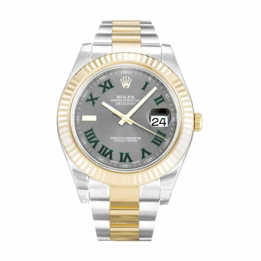 rolex-datejust-ii-wimbledon Rolex Datejust Grey Roman Dial 116333-0001 Mirror Clone Quality - Image 1