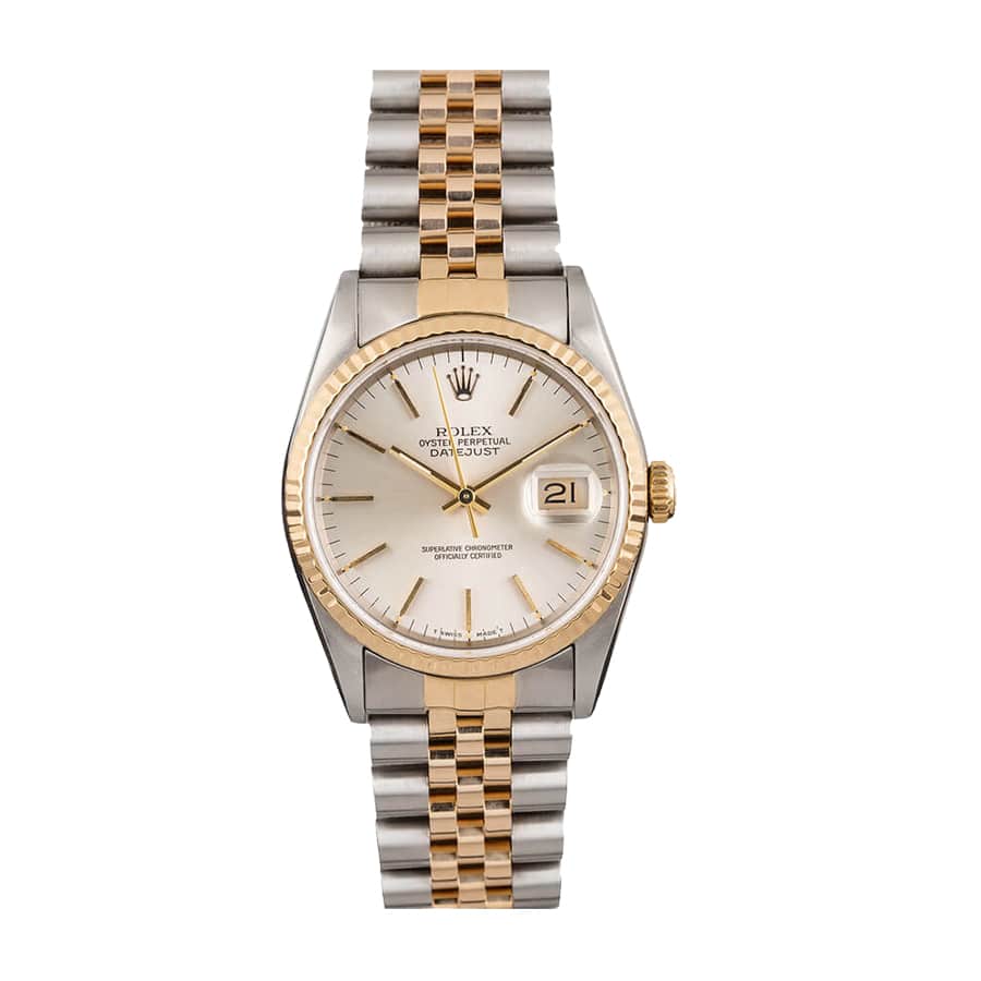 rolex-datejust-two-tone-silver-16233-1 Rolex Datejust 16233 Two-Tone Super Accurate Clone - Image 1
