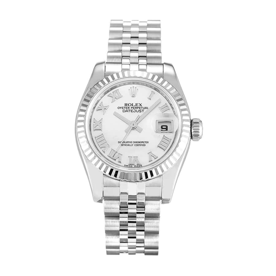 rolex-datejust-white-roman-numeral-replica-179174 Rolex Datejust 179174 White "Roman Numeral Dial" Exact Replica 1:1 - Image 1