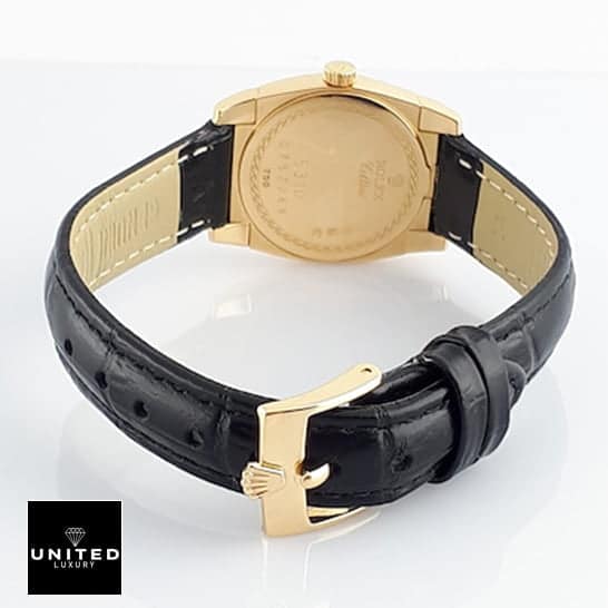 Rolex Cellini 5320/8 Geneve "White Dial" Precision Replica Edition rolex geneve cellini replica4 Rolex Geneve Cellini black leather bracelet rolex emblem on buckle
