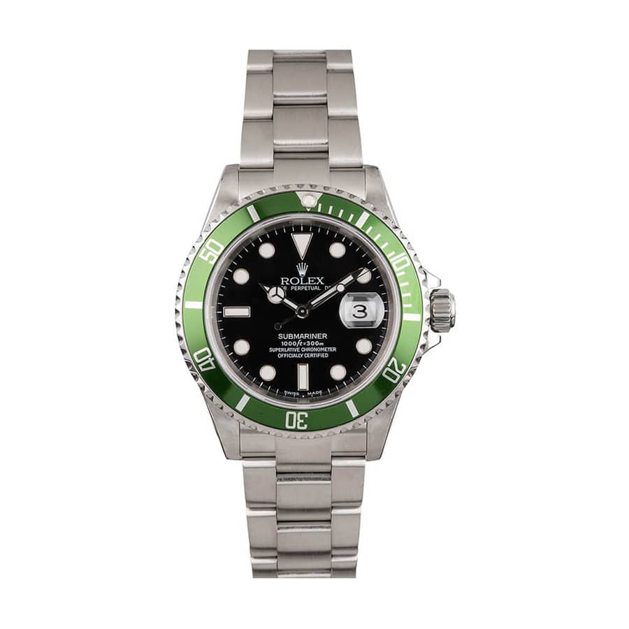 rolex-submariner-date-kermit-16610lv-replica Rolex Submariner 16610LV "Kermit" Precision Replica Edition - Image 1