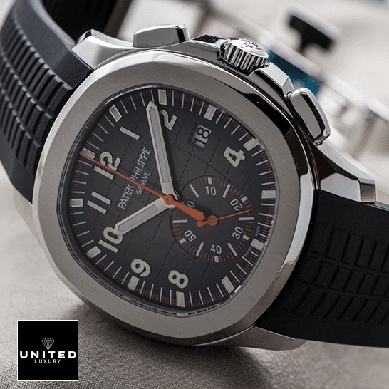 Patek Philippe Aquanaut Chronograph 5968A-001 Perfect Clone Edition patek philippe aquanaut Patek Philippe Nautilus Geneve Black Dial Steel Bezel Replica black rubber bracelet