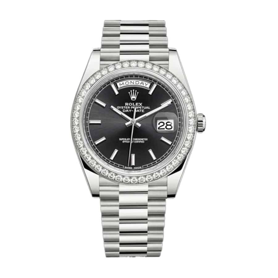 rolex-day-date-228349rbr-2 Rolex Day-Date 228238-0004 "Black Diamond Dial" Ultra Realistic Replica - Image 1