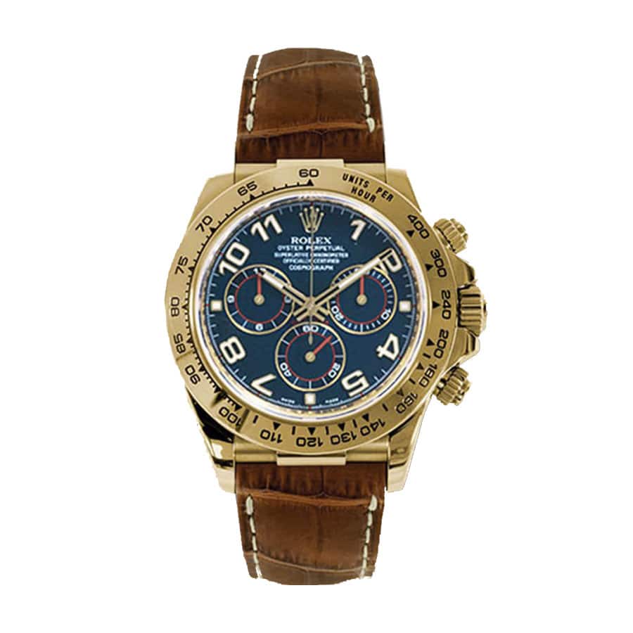 rolex-daytona-cosmograph-116518-jh-yerolex-daytona-cosmograph-116518-jh-yellow-gold-blue-dial-replica Rolex Cosmograph Daytona 116518 Super Clone - Image 1