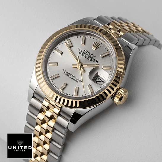 Rolex Datejust 126333-0002 Super Clone Edition Rolex 126333 Datejust Yellow Gold Jubilee Replica white background