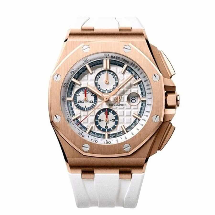 26408OR.OO_.A010CA.01rosegoldwhite Audemars Piguet Royal Oak Offshore 26408OR.OO.A010CA.01 "Byblos" Near Original Replica - Image 1