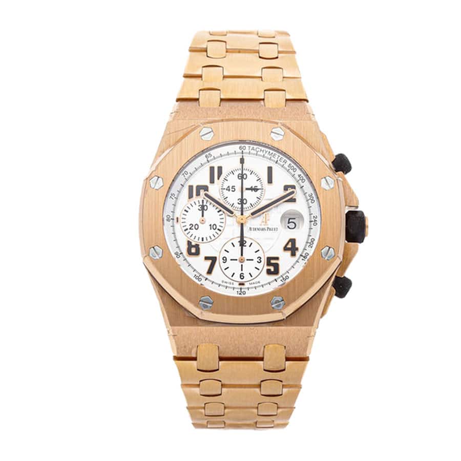 audemars-piguet-royal-oak-offshore-rose-gold-white-dial-replica Audemars Piguet Royal Oak Offshore 26170OR.OO.1000OR.01 "The Brick" Authentic Clone 1:1 - Image 1