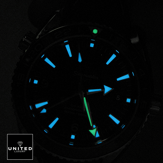 Omega Seamaster Planet Ocean Co-Axial Master Chronometer Chronograph 232.30.44.22.03.001 Perfect Clone Edition omega seamaster planet ocean steel 232 32 44 22 03 001 blue dial night Omega Seamaster Planet Ocean Replica dial phosphor