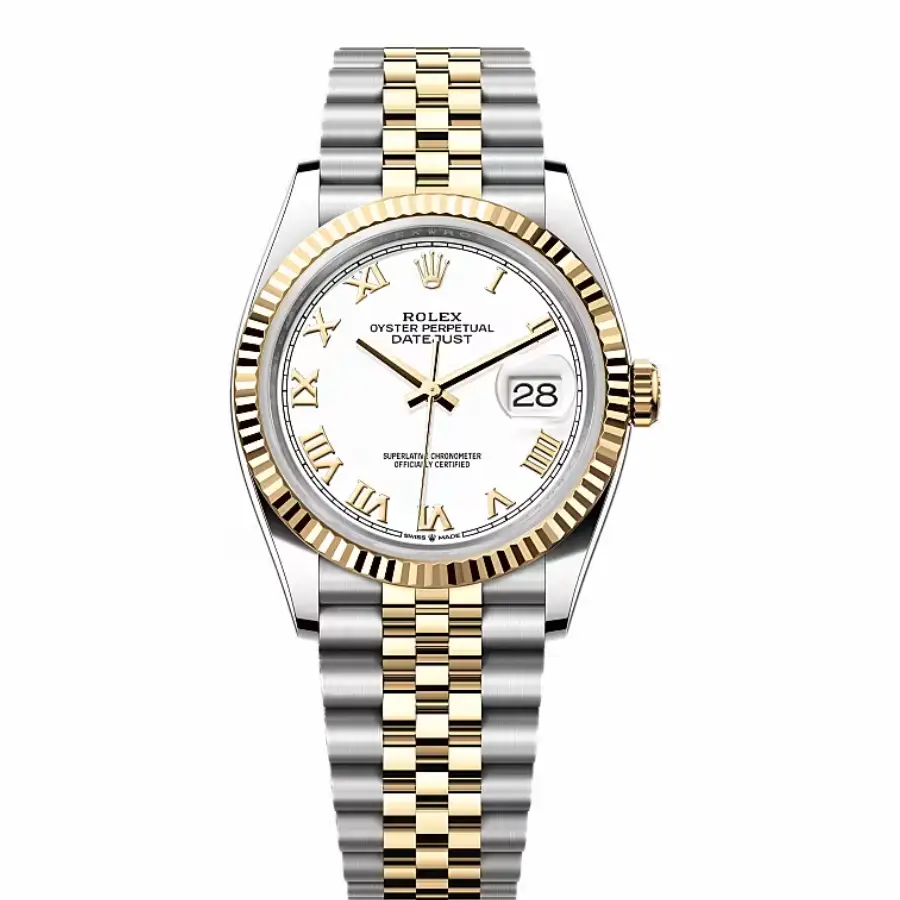 rolex-seadweller-two-tone-replica-1-4 Rolex Datejust 126233 White and Gold 1:1 Super Clone - Image 1