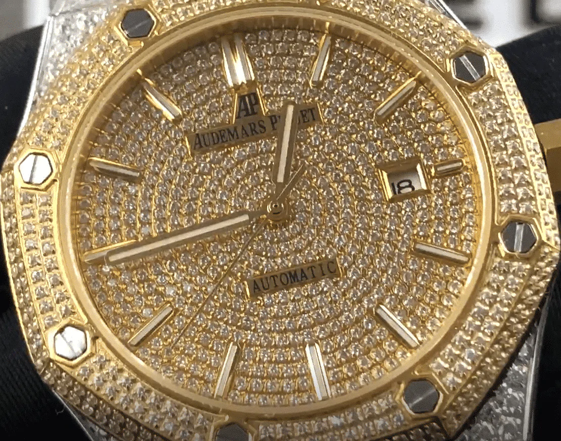 Audemars Piguet Royal Oak "Iced Out Yellow Gold" 15400SR.OO.1220SR.01 Premium Duplicate Screenshot 36 Audemars Piguet Royal Oak "Iced Out Yellow Gold" 15400SR.OO.1220SR.01 Premium Duplicate Screenshot 36