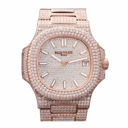 Patek Philippe Nautilus "Iced Out" 5719/10G Exceptional Replica 1:1