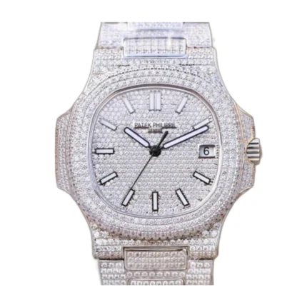 Patek Philippe Nautilus "Iced Out" 5719/10G Authentic Copy 1:1