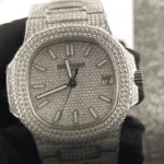 Patek Philippe Nautilus "Iced Out" 5719/10G Authentic Copy 1:1 - Image 2