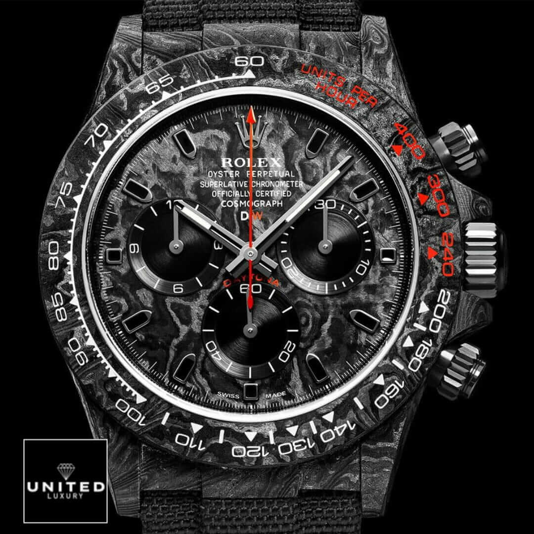 Rolex Cosmograph Daytona 116503-NTPT-RED "NTPT Carbon Speedster" Top Tier Replica Edition Yeni Proje 2 35 Rolex Daytona Speedster Red After Market Black Bezel 116503-NTPT-RED Replica
