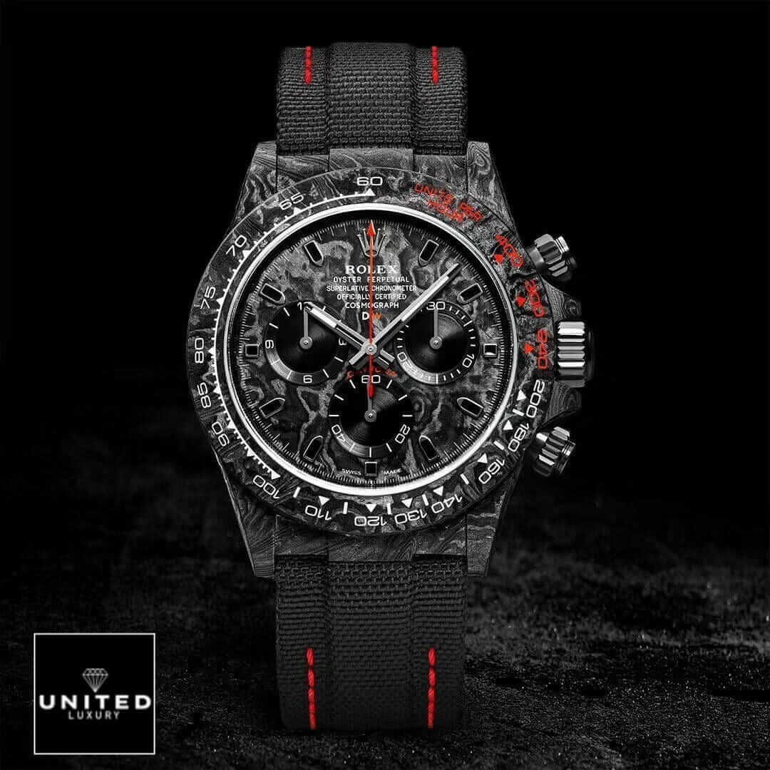 Rolex Cosmograph Daytona 116503-NTPT-RED "NTPT Carbon Speedster" Top Tier Replica Edition Yeni Proje 43 Rolex Daytona Speedster Fabric 116503-NTPT-RED Replica