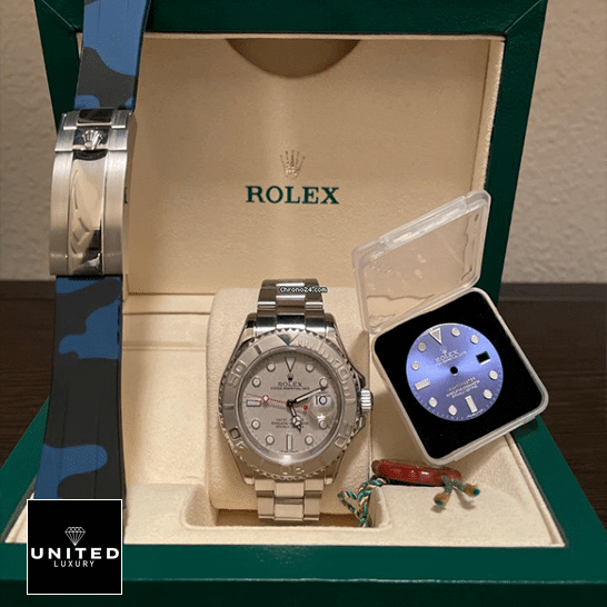Rolex Yacht-Master 126621 "Everose Rolesor" Exact Duplicate Quality Rolex Platinum Dial Steel 116622PLSO Replica in the rolex box