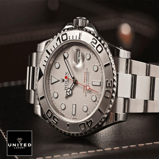 Rolex Yacht-Master 126621 "Everose Rolesor" Exact Duplicate Quality Rolex Yacht Master Platinum Dial Steel 116622PLSO Replica side view