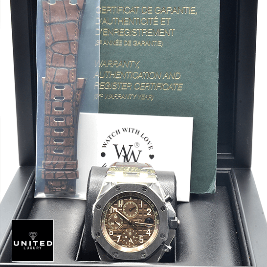 Audemars Piguet Royal Oak Offshore 26470OR "Havana" 1:1 Clone Edition audemars piguet 26470ST.OO .A820CR.01 royal oak offshore havana chronograph replica box1 unitedluxurynet 1 audemars_piguet_26470ST.OO_.A820CR.01_royal_oak_offshore_havana_chronograph_replica_box1_unitedluxurynet