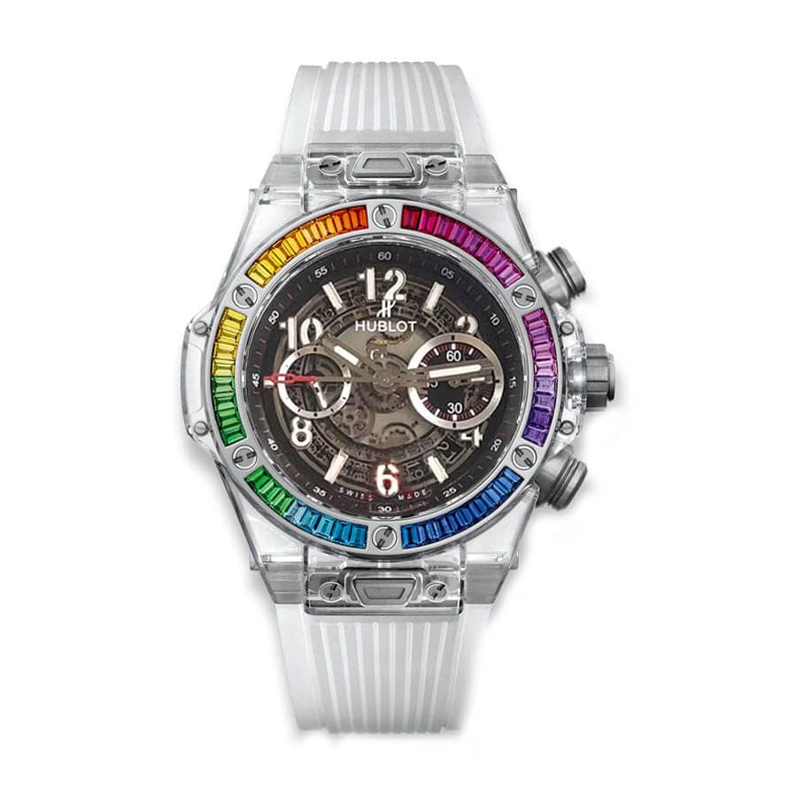hublot-big-bang-unico-sapphire-rainbow-45mm-watch-411-jx-4803-rt-4099-1 Hublot Big Bang Integral 441.JX.4802.RT.4099 "Black Rainbow" Premium Replica 1:1 - Image 1