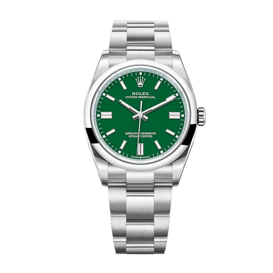 rolex-oyster-perpetual-green-dial-126000-replica Rolex Datejust 126000 Oyster Perpetual "Green Dial" Ultra Clone 1:1 - Image 1