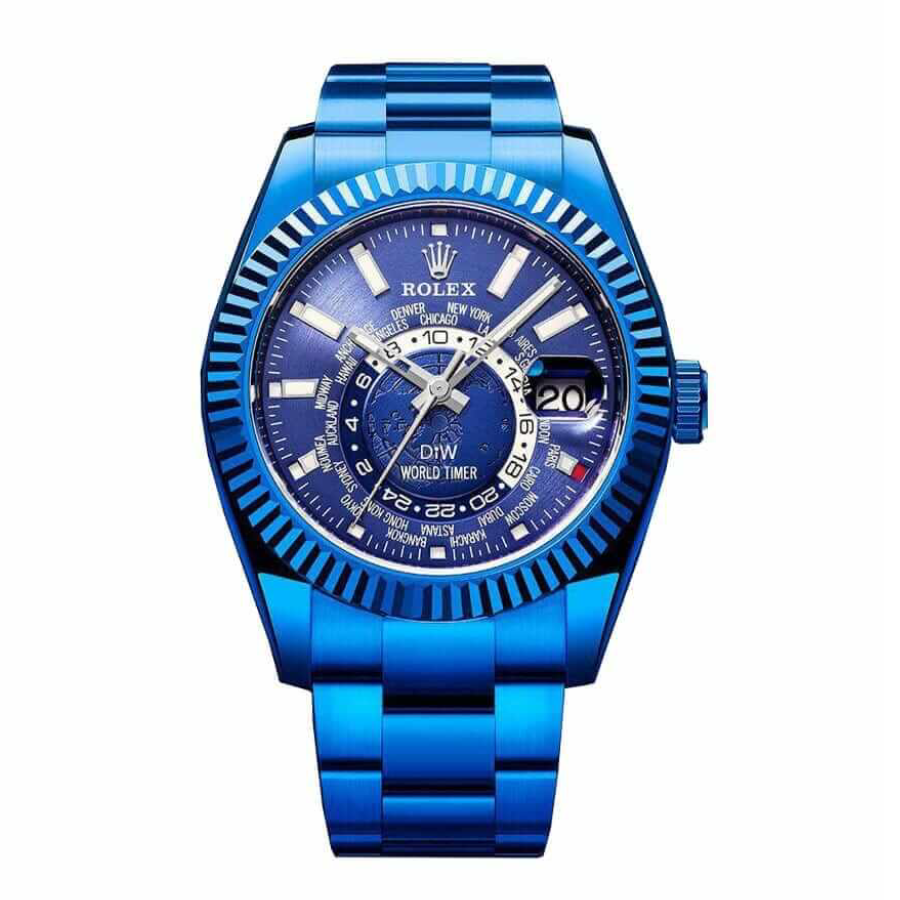 Rolex-Sky-Dweller-326934-World-Timer-Blue-DLC-Replica Rolex Sky-Dweller 326934 "Blue Dial DLC" Superior Copy 1:1 - Image 1