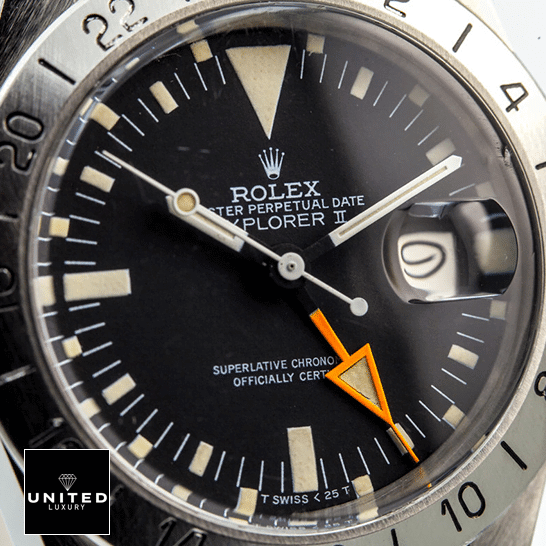 Rolex Explorer II 1655 "Steve McQueen" Vintage Handcrafted Replica Edition Rolex Explorer II 1655 (Antique) Black Dial WARO025 Replica