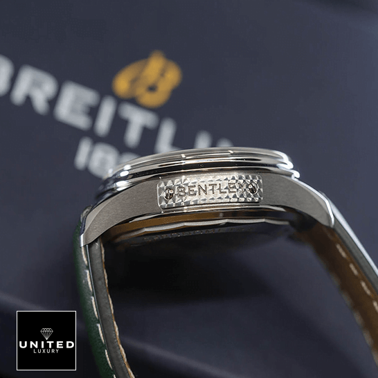 Breitling Premier B01 Chronograph AB0118A11L1X1 "Green Dial" Precision Duplicate 1:1 Breitling Premier Green 42 Bentley Steel Case Replica side view