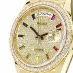 Rolex Day-Date 128348RBR "Pave Diamond Dial" Perfect Duplicate Edition - Image 4