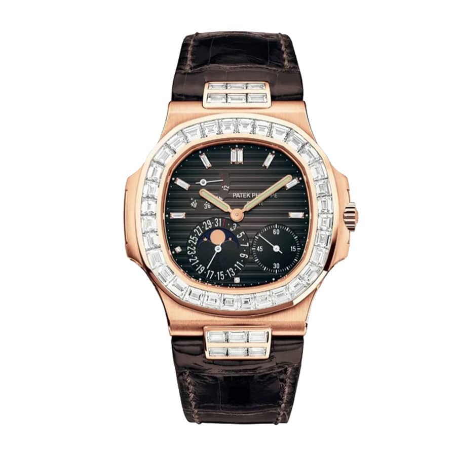 patek-philippe-nautilus-genuine-baguette-diamond-5724r-001-replica Patek Philippe Nautilus 5724 "Baguette Diamonds" 1:1 Clone Edition - Image 1