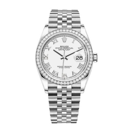 Rolex Datejust 126284RBR "White Roman Dial" Ultra Luxury Clone