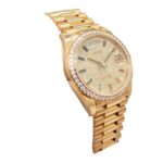 Rolex Day-Date 128348RBR "Pave Diamond Dial" Perfect Duplicate Edition - Image 3