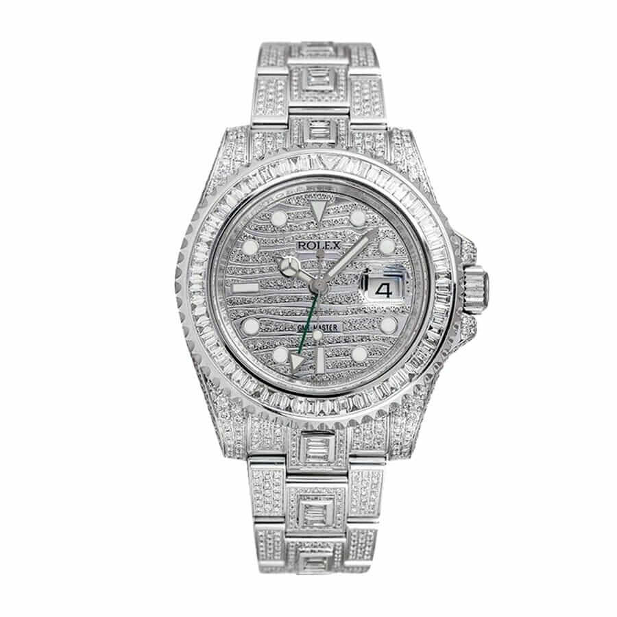 rolex-gmt-master-ii-custom-diamond-set-116710ln-replica Rolex GMT-Master II 116759SARU "Full Diamond" Elite Super Clone - Image 1
