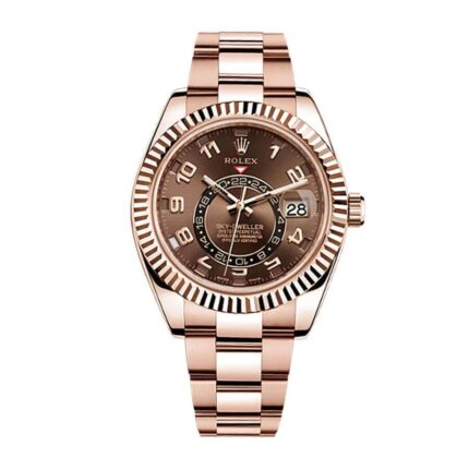 Rolex Sky-Dweller 326935 "Rose Gold Chocolate Dial" Authentic Super Replica