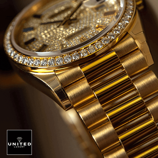 Rolex Day-Date 128348RBR "Pave Diamond Dial" Perfect Duplicate Edition Rolex Day-Date 128348RBR "Pave Diamond Dial" Perfect Duplicate Edition