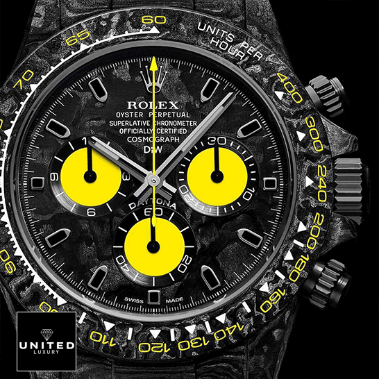 Rolex Cosmograph Daytona DIW "Lemon Edition" Ultra Realistic Replica Rolex Daytona 46490 Black Yellow Dial Replica