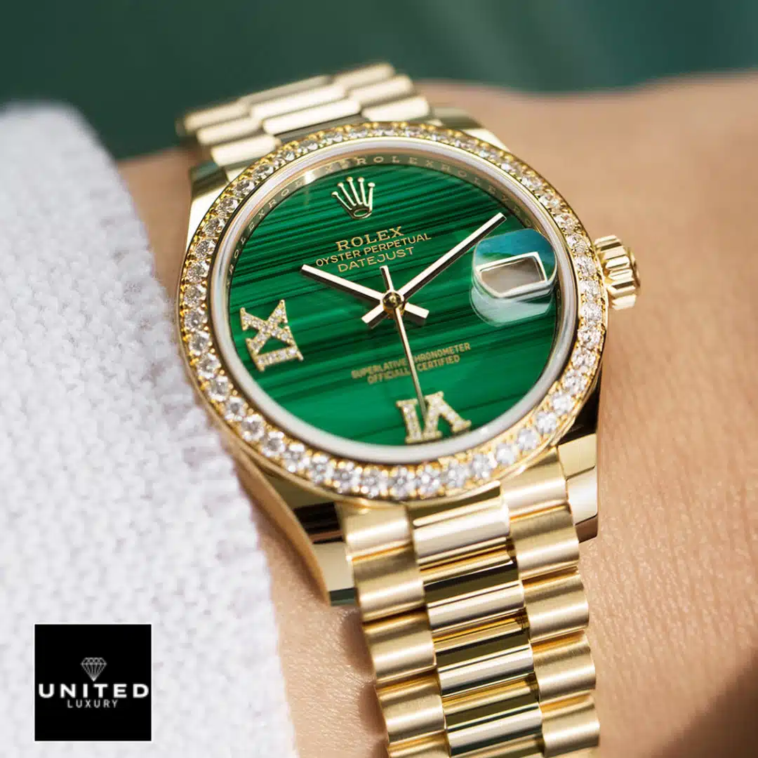 Rolex Datejust 31 Yellow Gold 278278-0004 Gem-Set Bezel Replica