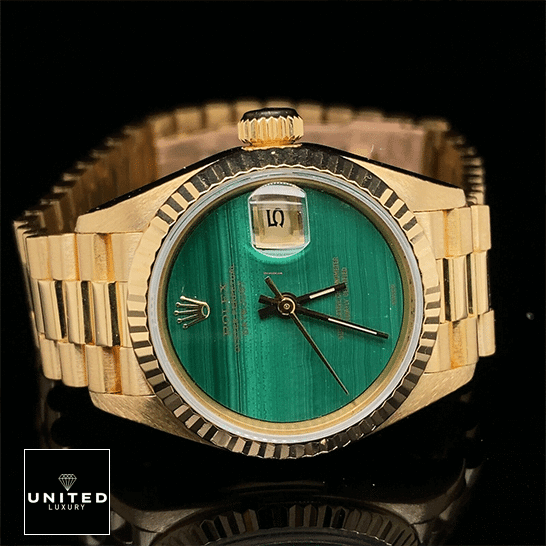 Rolex Datejust 69178 "Malachite Dial" Elite Clone Edition Rolex Datejust 69178 Yellow Gold Fluted Bezel Malachite Dial Replica
