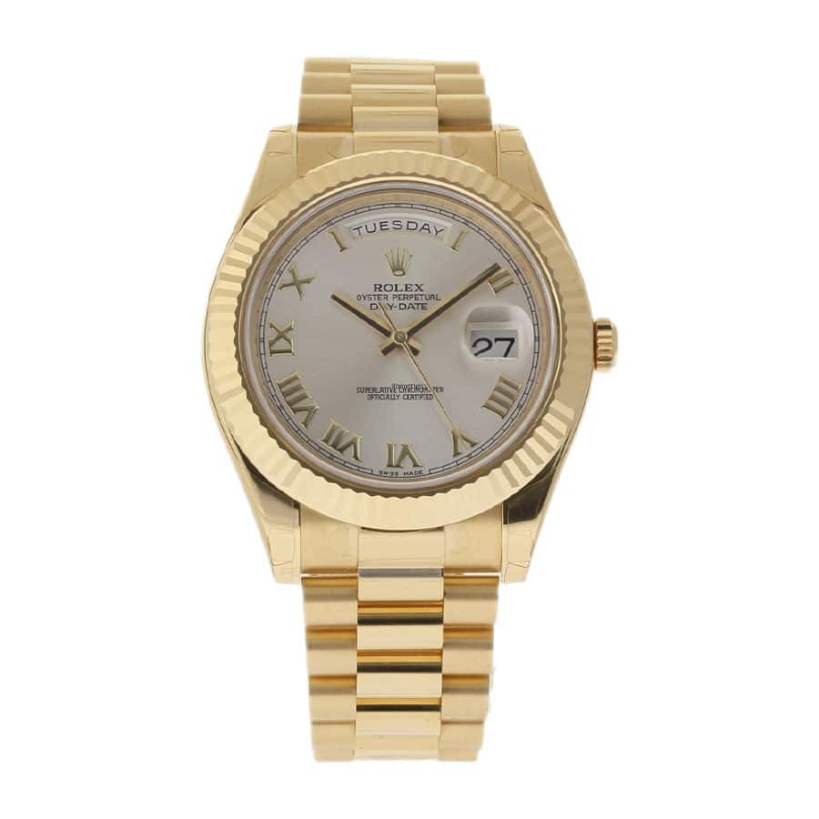 rolex-day-date-ii-collection-gold-silver-white-dial-21823834 Rolex Day-Date 218238 "Presidential" Ultra Fine Replica - Image 1