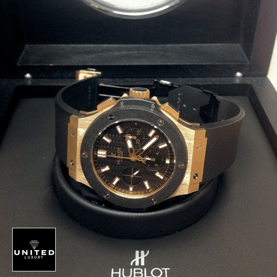 Hublot Big Bang 301.PB.131.RX "Geneve" Next Level Replica hublot big bang 301.PM .1780.RX replica tiltedleft Hublot Big Bang 301.PM_.1780.RX Gold Case Replica in the box side view