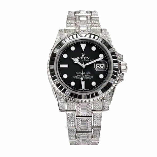 rolex-gmt-master-ii-ceramic-black-and-blue-bezel-batman-jubilee-116710blnr-replica-510x510-2 Rolex Submariner 116610LN-97200 "Iced Out" Precision Clone - Image 1