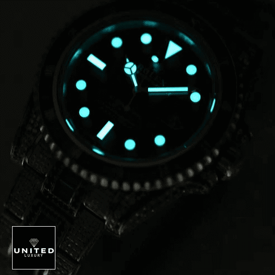 Rolex Submariner 116610LN-97200 "Iced Out" Precision Clone rolex submariner 116610LN 97200 black disk watch replica Rolex Submariner 116610LN-97200 Luminous Dial Replica