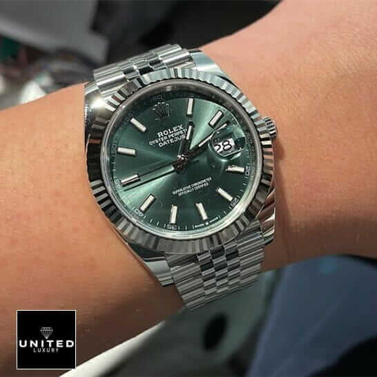 Rolex Datejust 126234 "Mint Green" Authentic Super Replica rolex 41mm green dial 1 Rolex Datejust 126234 "Mint Green" Authentic Super Replica rolex 41mm green dial 1