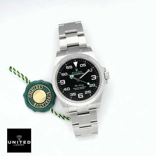 Rolex Air-King 126900 "Black Dial" Ultra Detailed Clone rolex air king 126900 black replica11 Rolex Air King 126900 Replica Oyster Bracelet