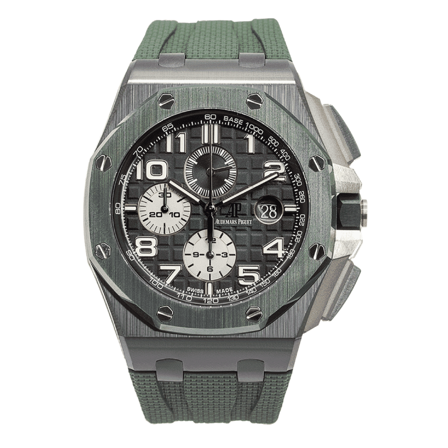 AP-Green-Dial-Ceramic-Replica Audemars Piguet Royal Oak Offshore 26405CE.OO.A056CA.01 "Green Dial" High-End Clone Quality - Image 1