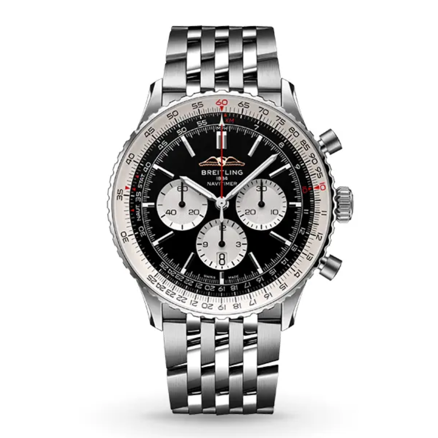 Breitling-Navitimer-BBB01-447A-Replica11 Breitling Navitimer B01 Chronograph 43 AB0121211B1P1 "Black Dial" Masterpiece Clone - Image 1