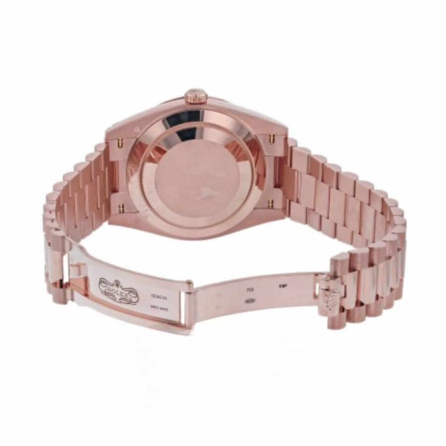 Rolex Day-Date 228345RBR “Everose Gold Diamond Bezel” Near Original Replica