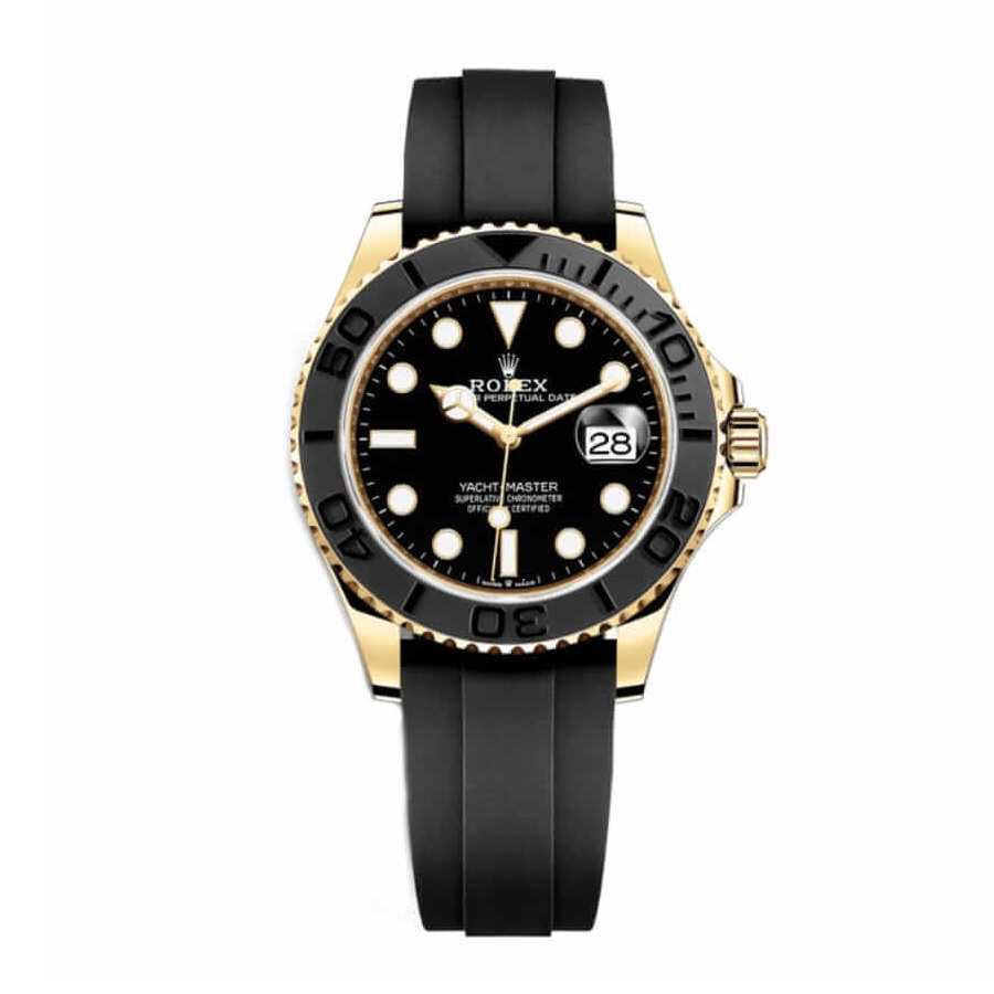 Yacht-Master-Yellow-Gold-Replica Rolex Yacht-Master 126658 "Yellow Gold Black Dial" High-End Clone Quality - Image 1